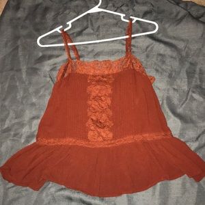Cute burnt orange tank top